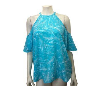 MICHAEL KORS $88 COLD SHOULDER TOP SZ MD‎ NWT